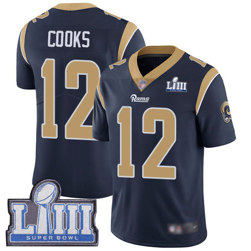 Los Angeles Rams Limited Navy Blue Men Brandin Cooks Home Jersey NFL Football #12 Super Bowl LIII Bound Vapor Untouchable->youth nfl jersey->Youth Jersey